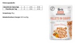 BRIT Nassfutter FILLETS IN GRAVY Choice Chicken 85g...