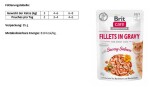 BRIT Nassfutter FILLETS IN GRAVY Savory Salmon 85g...