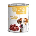 SAGAFLOR Nassfutter ARRIBA mit GEFLÜGELHERZEN getreide- und glutenfrei für Hunde