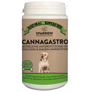 SPARROW Nahrungsergänzung CANNAGASTRO® unterstützt Magen-Darm-Trakt 100g für Hunde