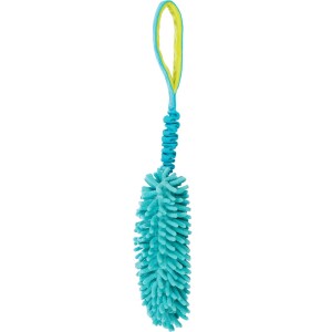TRIXIE Hundespielzeug Bungee Dummy mit Ruckdämpfer 47cm Mop Plüsch petrol
