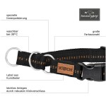 Koch Halsband ZUGSTOPP Klickverschluss hochwertiges Nylon BUNT S-XL für Hunde