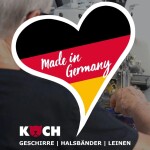 Koch Halsband ZUGSTOPP Klickverschluss hochwertiges Nylon BUNT S-XL für Hunde