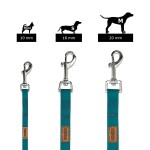 KOCH Leine WATERPROOF BICOLOR verstellbar 2m/3m türkis/flieder für Hunde