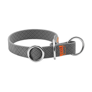 Koch Halsband ZUGSTOPP Schlupfhalsband WATERPROOF Grau XXS-XL für Hunde