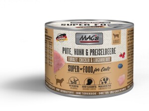 MACS Nassfutter CAT PUTE HUHN & Preiselbeeren für Katzen hoher Fleischanteil