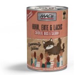 MACS Nassfutter CAT HUHN ENTE & LACHS für Katzen...