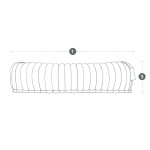 TRENDPET Hundebett Biscuit Cube Grau Breitcord-Optik extradick hochflorig