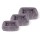 TRENDPET Hundebett Biscuit Cube Grau Breitcord-Optik extradick hochflorig