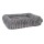 TRENDPET Hundebett Biscuit Cube Grau Breitcord-Optik extradick hochflorig