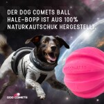 HOFMAN ANIMAL CARE Spielzeug Dog Comets Halley Rosa Ball 6cm Naturkautschuk für Hunde