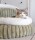 TRENDPET Bett YUKI Grün Breitcord-Optik extradick hochflorig für kleine Hunde und Katzen