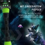 HOFMAN ANIMAL CARE Hundespielzeug Dog Comets METEOR Wurfstock Gummi Grün Squeeker