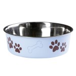 KARLIE Edelstahlnapf BELLA blau für Hunde & Katzen
