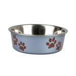 KARLIE Edelstahlnapf BELLA blau-metallic für Hunde...