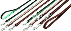 KARLIE Büffellederleine BUFFALO VELVET 100cm/18mm braun-braun für Hunde