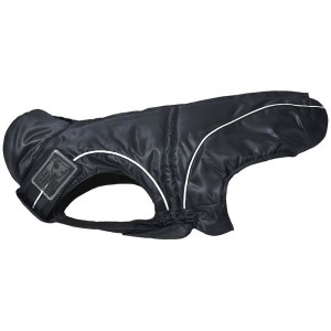 DOGBITE Hundewinterjacke FLEXIBLE SYSTEM Schwarz Mantel für Hunde
