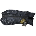 DOGBITE Hundewinterjacke FLEXIBLE SYSTEM Schwarz Mantel für Hunde