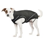 DOGBITE Hundewinterjacke FLEXIBLE SYSTEM Schwarz Mantel für Hunde