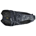 DOGBITE Hunderegenjacke FLEXIBLE SYSTEM Schwarz Mantel für Hunde