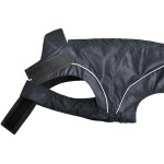 DOGBITE Hunderegenjacke FLEXIBLE SYSTEM Schwarz Mantel für Hunde