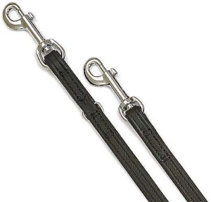 KARLIE Lederführleine VINTAGE 200cm/18mm SCHWARZ für Hunde