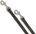 KARLIE Lederführleine VINTAGE 200cm/18mm SCHWARZ für Hunde