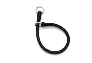 KARLIE Nappalederhalsband NERO SOFT WÜRGER schwarz für Hunde