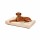 KARLIE Funktionsliegebett BAMBOO beige für Hunde & Katzen