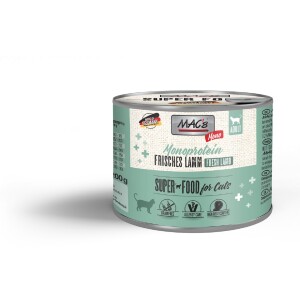 MACS Nassfutter CAT Mono frisches LAMM für Katzen 100% Lamm 1 x 200g