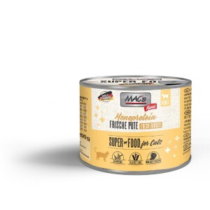 MACS Nassfutter CAT Mono frische PUTE für Katzen 100% Pute 1 x 200g