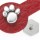 MAGNETIX Wellness Halsband-Schmuck PFOTE groß Edelstahl KRISTALLE für Tiere