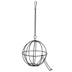 TRIXIE Metall-Futterball FOOD-BALL schwarz für Kleintiere 12cm