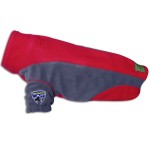 KARLIE TOUCHDOG Hundemantel OUTDOOR FLEECE rot-grau...