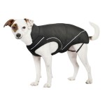 DOGBITE Hundewinterjacke SOFTSHELL Schwarz Mantel...