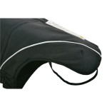 DOGBITE Hundewinterjacke SOFTSHELL Schwarz Mantel für Hunde
