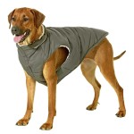 KARLIE Hunde Wendeweste JACKY mit Kapuze Grün/Beige