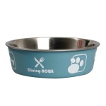 KARLIE Edelstahlnapf BELLA KENA blau 21cm für Hunde...