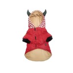 KARLIE Hundemantel TOUCHDOG MANTEL TEUFELCHEN rot...