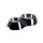futterscheune.live® Melaminnapf ROYAL Doppelnapf SCHWARZ Silber Hunde & Katzen