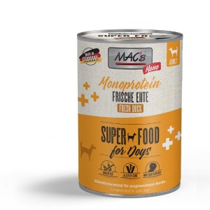 MACS Nassfutter MONO frische ENTE 100% für Hunde 1 x 400g