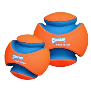 CHUCKIT Fussball KICK FETCH Nylon Kautschuk schwimmt für Hunde