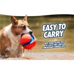 CHUCKIT Fussball KICK FETCH Nylon Kautschuk schwimmt für Hunde