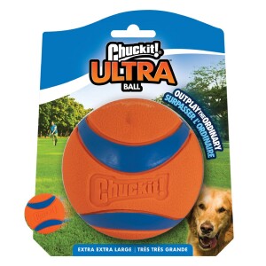 CHUCKIT Spielball ULTRA BALL Ø 10cm XXL Kautschuk extrem robust für Hunde
