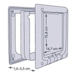 TRIXIE Katzenklappe FREILAUFTÜR elektromagnetisch 4...