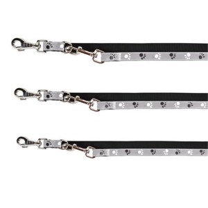 TRIXIE Führleine SILVER REFLECT Verlängerunds-Leine 20m grau für Hunde