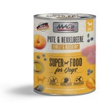 MACS Nassfutter PUTE und HEIDELBEEREN für Hunde 94% Fleischanteil getreidefrei