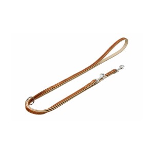 KARLIE Führleine COMFORT Fettleder BRAUN 200cm für Hunde