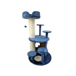 KARLIE Kratzbaum STEP mit Plüsch-Bezug 60x107x60cm...