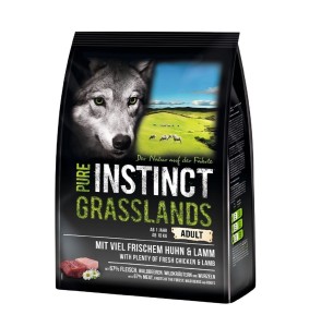 SAGAFLOR Trockenfutter PURE INSTINCT Grasslands Huhn und Lamm für Hunde